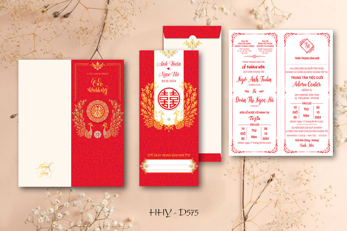 PHÔI THIỆP CƯỚI HHY-D575