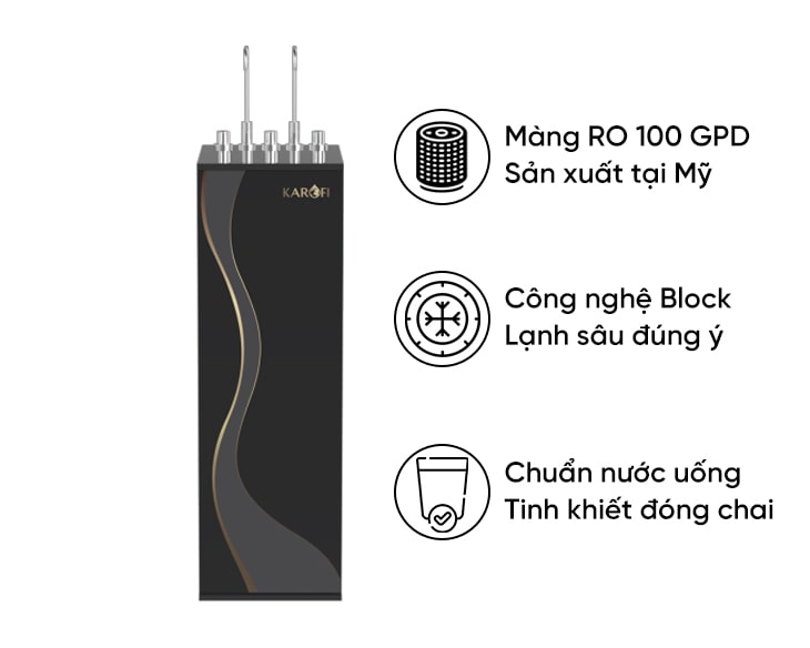 Máy lọc nước nóng lạnh Karofi KAD-D66S PRO